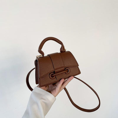 Solid Color Simple Stylist Handbag 2024 Early Spring New All-match Ins Shoulder Crossbody Bag Korean Style Women's Small Square Bag