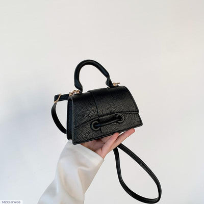 Solid Color Simple Stylist Handbag 2024 Early Spring New All-match Ins Shoulder Crossbody Bag Korean Style Women's Small Square Bag